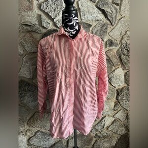 Diane von Furstenberg Stripped Button Down Top M